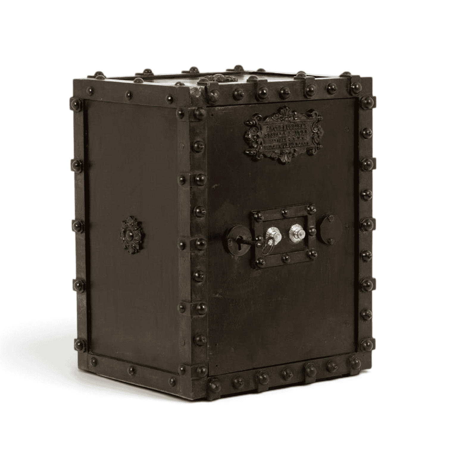 Antique Bauche Metal Travel Safe - Styylish