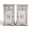 Pair of Swedish Gustavian Style Painted Cabinets- Styylish