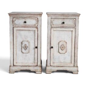 Pair of Swedish Gustavian Style Painted Cabinets, circa 1850