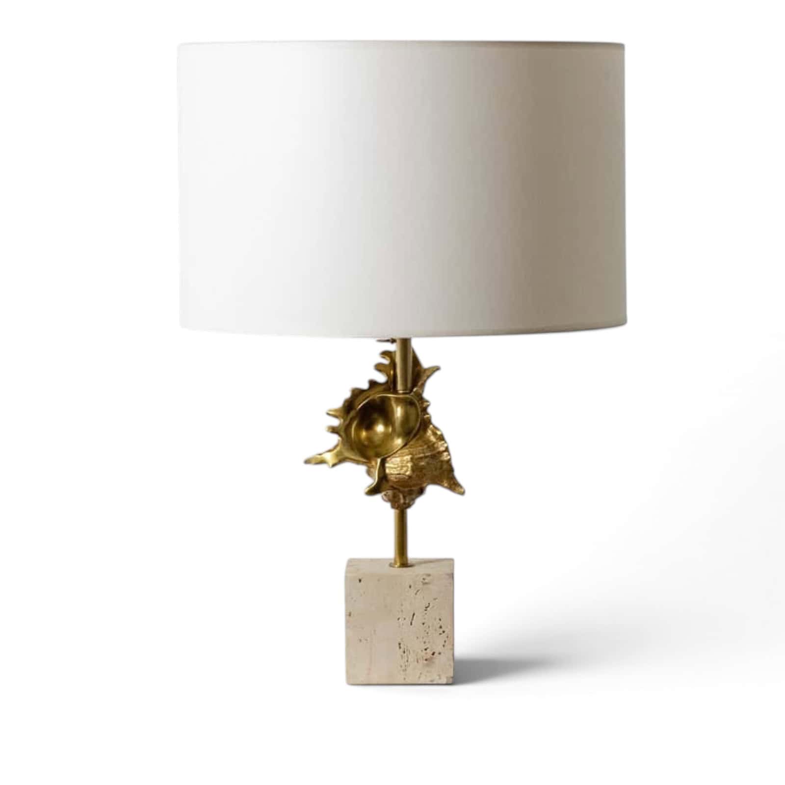 Maison Charles- Gilded Bronze Shell Lamp- Styylish
