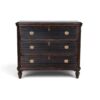 Antique Swedish Gustavian Black Painted Chest of Drawers- Styylish