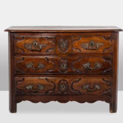 Louis XIV Parisian Walnut Chest of Drawers by H. Jorant - Front View - Styylish