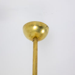 Italian Diabolo Chandelier in Black Metal and Patinated Brass - Ceiling Fixture Detail - Styylish