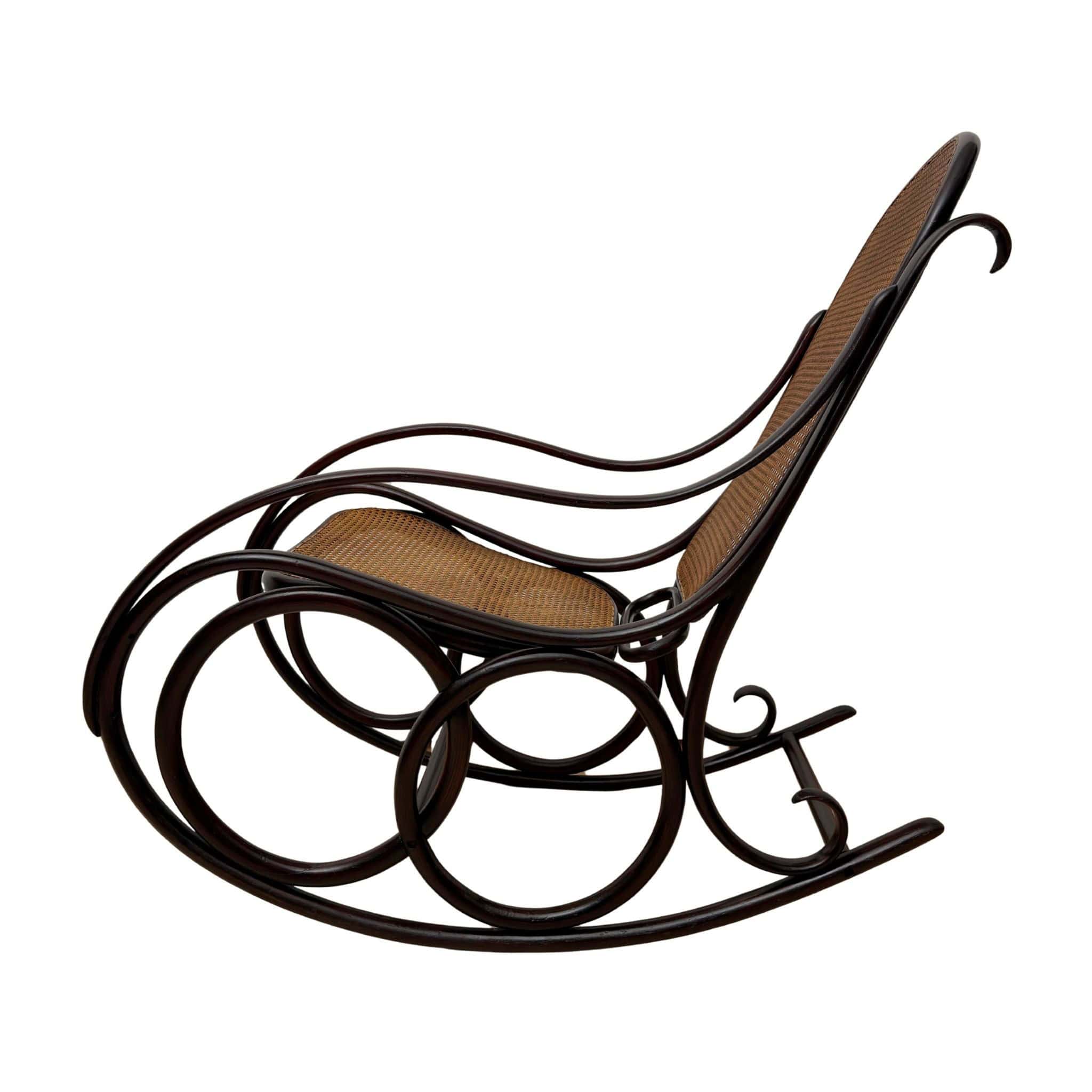 Art Nouveau Bentwood Rocking Chair by Thonet- Styylish