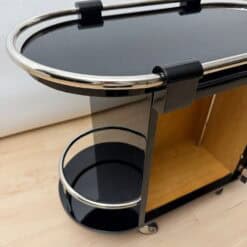Art Deco Bar Cart, Black Lacquer, France, circa 1930 - Image 11
