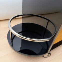 Art Deco Bar Cart, Black Lacquer, France, circa 1930 - Image 14
