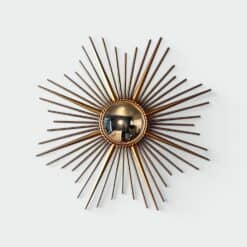 French 1950s–1960s Chaty Style Sunburst Mirror - Styylish