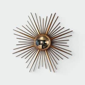 French 1950s–1960s Chaty Style Sunburst Mirror