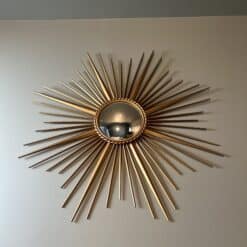 French 1950s–1960s Chaty Style Sunburst Mirror - View Seven - Styylish
