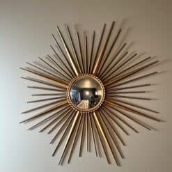 French 1950s–1960s Chaty Style Sunburst Mirror - View Eight - Styylish