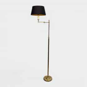 Neoclassical Gilt Brass Reading Lamp