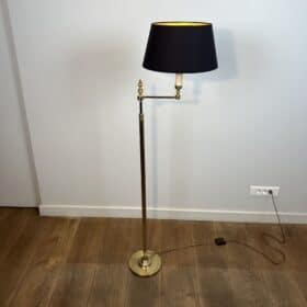 Neoclassical Gilt Brass Reading Lamp