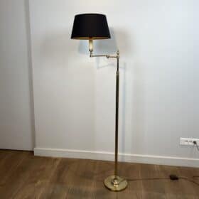 Neoclassical Gilt Brass Reading Lamp