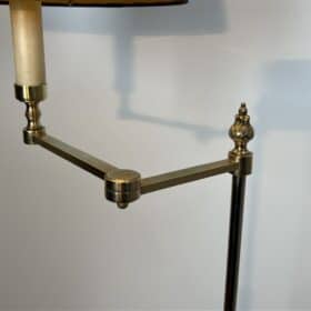 Neoclassical Gilt Brass Reading Lamp