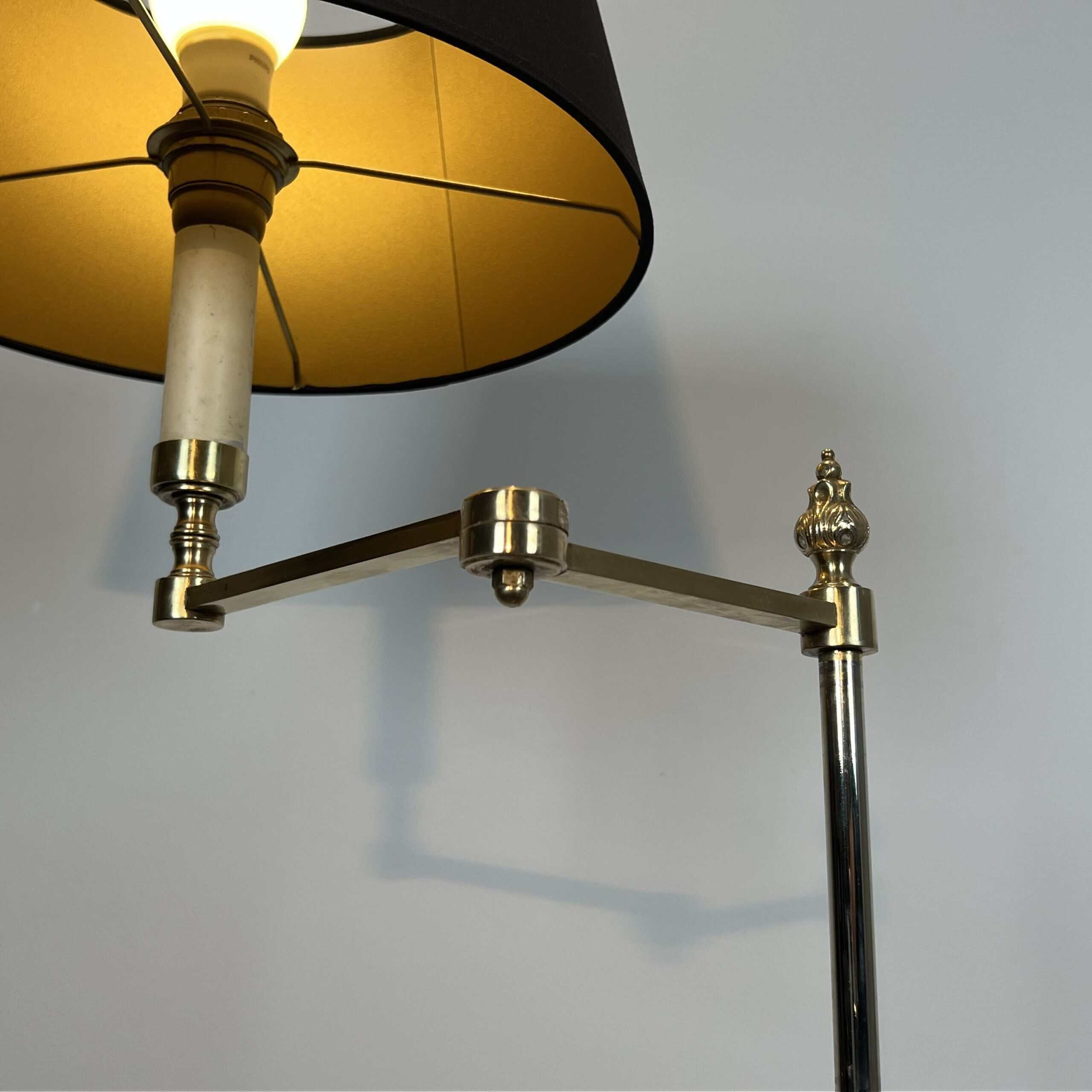 Neoclassical Gilt Brass Reading Lamp - Detail Two - Styylish