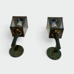 French Neoclassical Lantern Wall Sconces - Pair View Two - Styylish