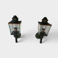 French Neoclassical Lantern Wall Sconces - Pair View Four - Styylish