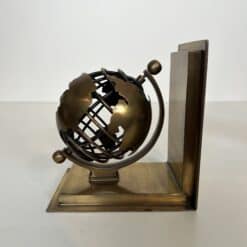 Patinated Brass Globe Bookends - Single View Two - Styylish