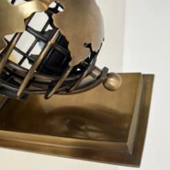 Patinated Brass Globe Bookends - Detail One - Styylish