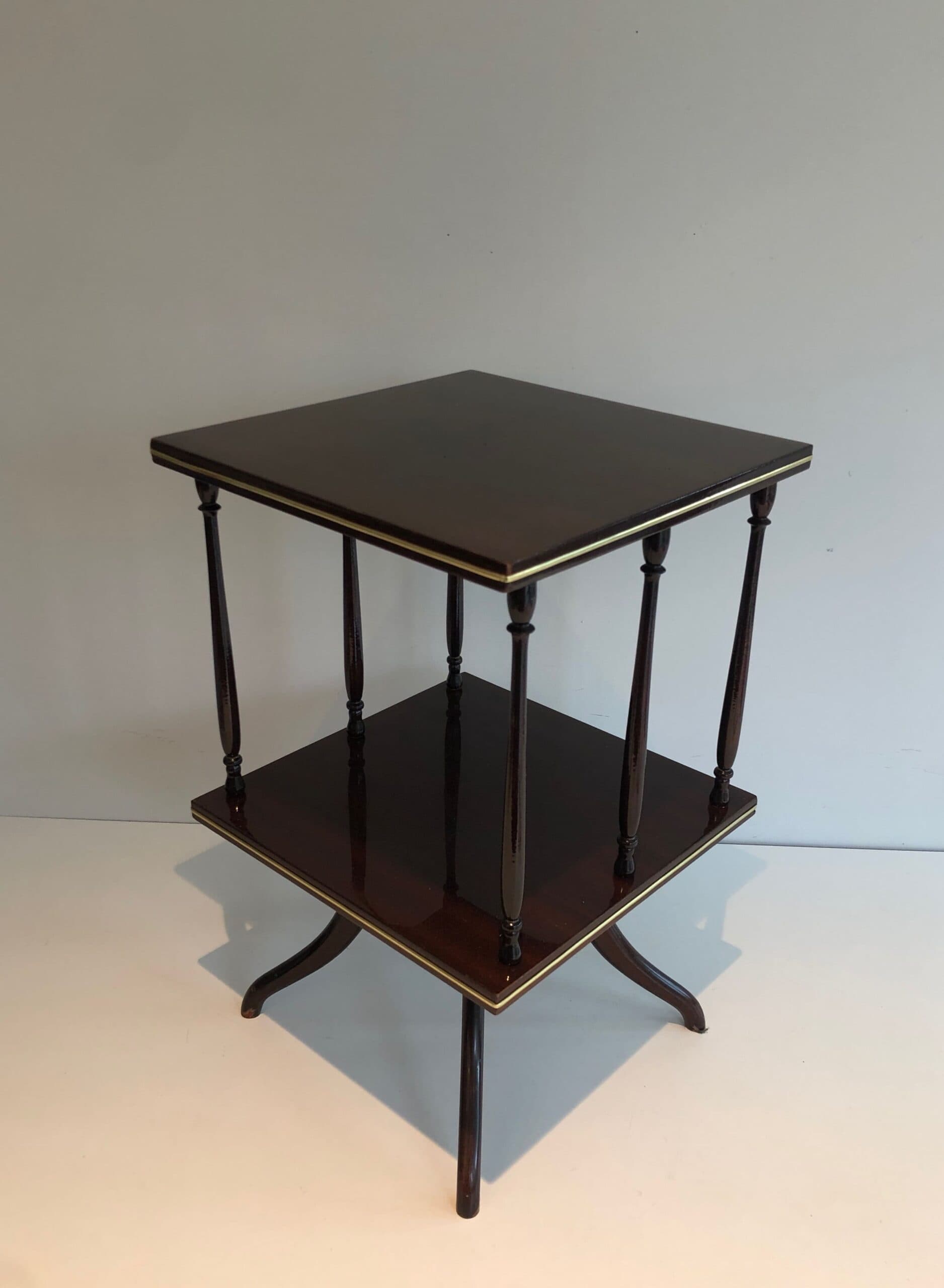 Edwardian Revolving Mahogany Table - View Three - Styylish