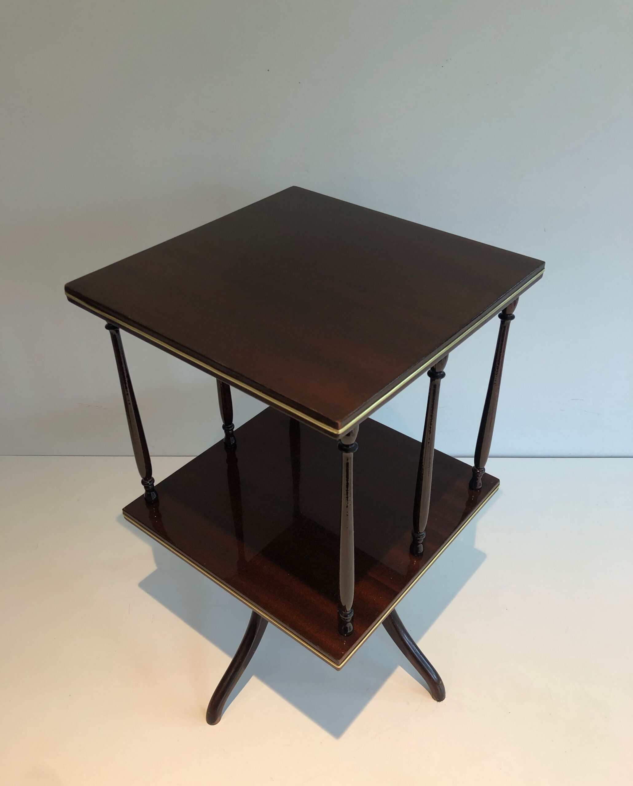 Edwardian Revolving Mahogany Table - View Four - Styylish