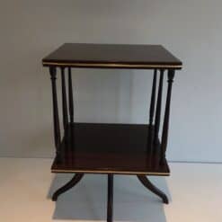 Edwardian Revolving Mahogany Table - View Five - Styylish