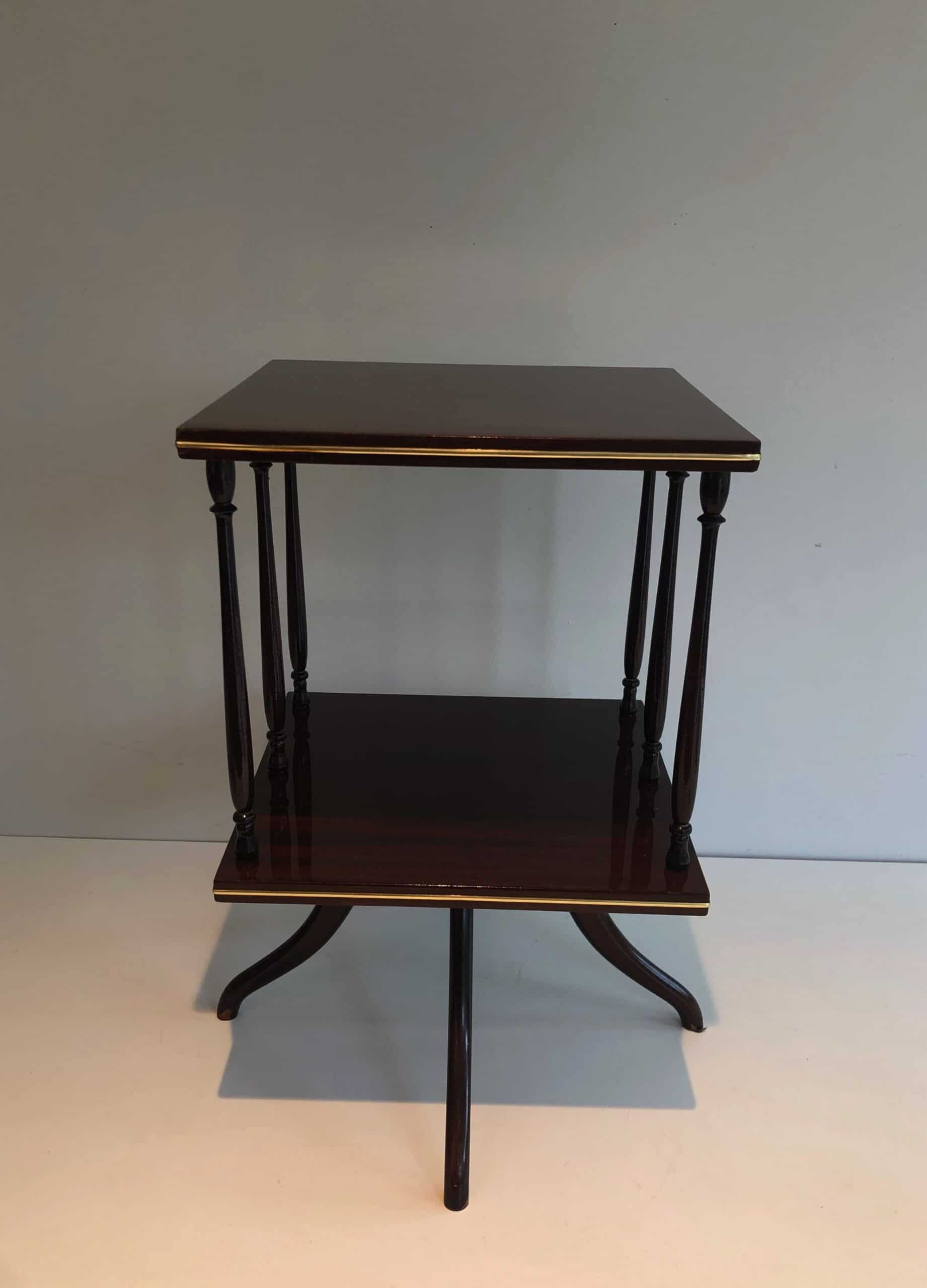 Edwardian Revolving Mahogany Table - View Five - Styylish