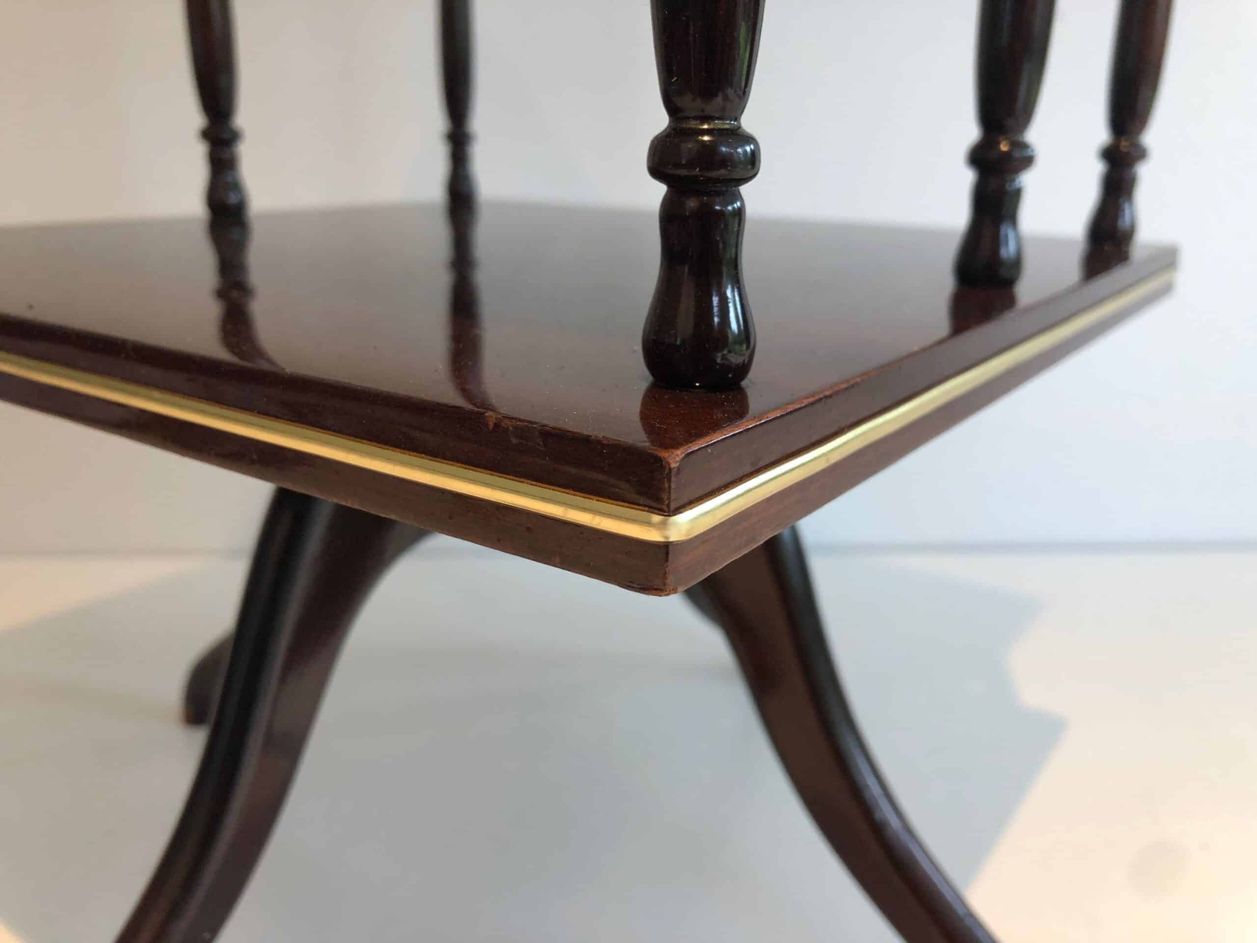 Edwardian Revolving Mahogany Table - Detail Three - Styylish