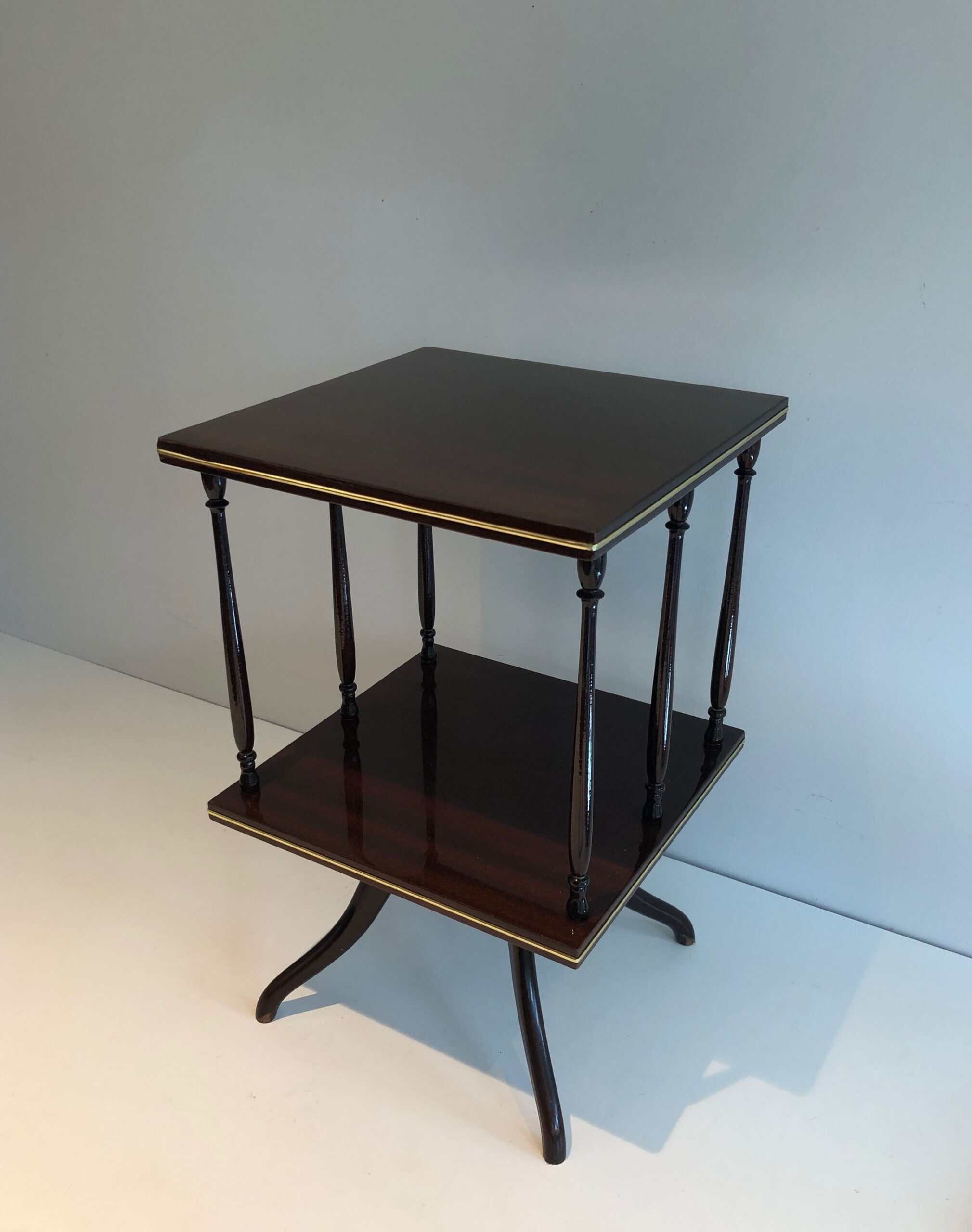 Edwardian Revolving Mahogany Table - View Seven - Styylish