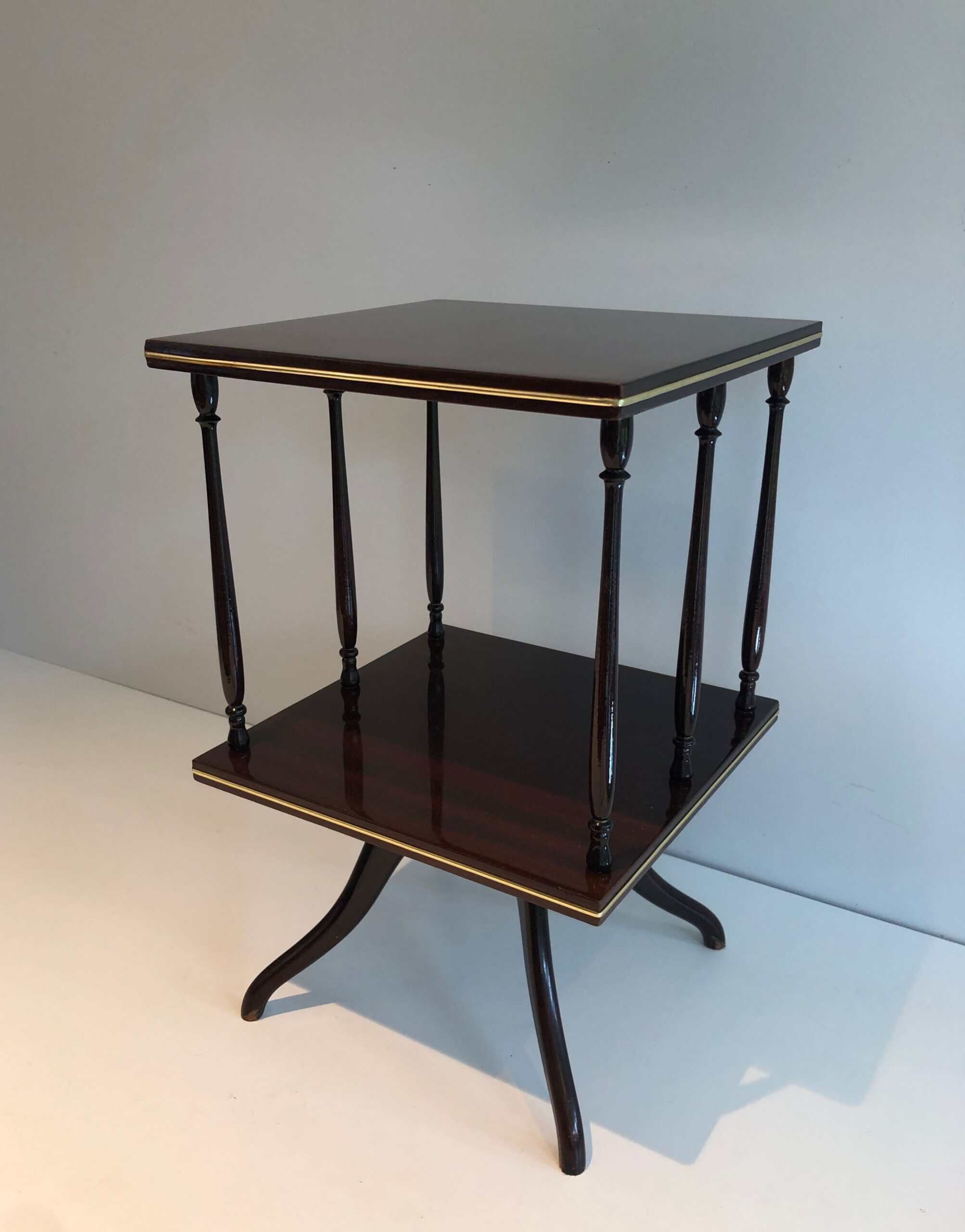 Edwardian Revolving Mahogany Table - View Eight - Styylish