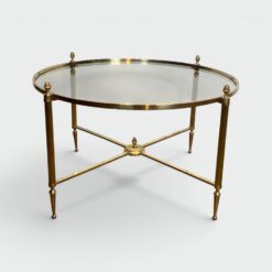Maison Baguès Style Brass and Glass Coffee Table - Styylish