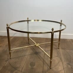 Maison Baguès Style Brass and Glass Coffee Table - View Four - Styylish