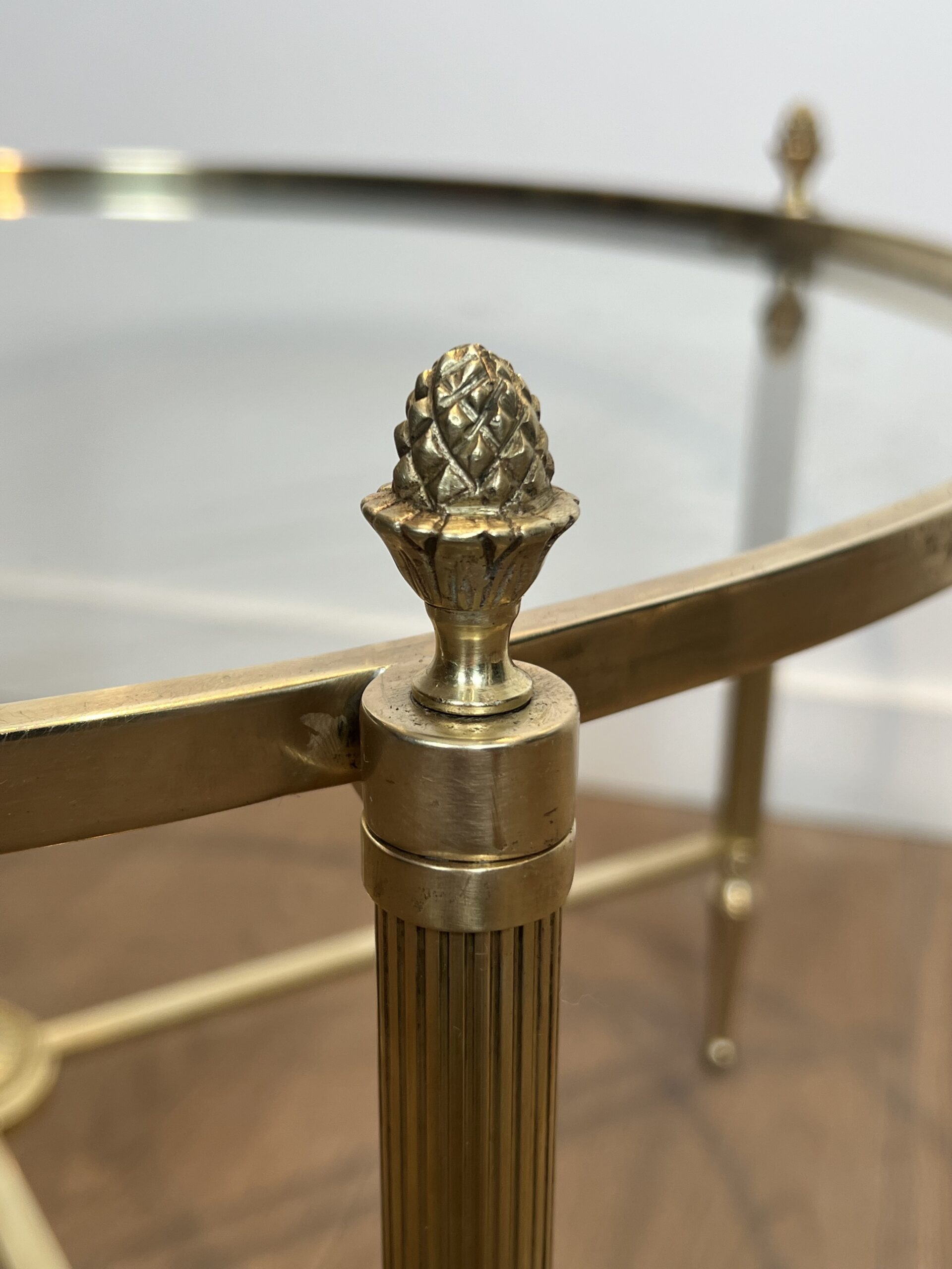 Maison Baguès Style Brass and Glass Coffee Table - Detail One - Styylish