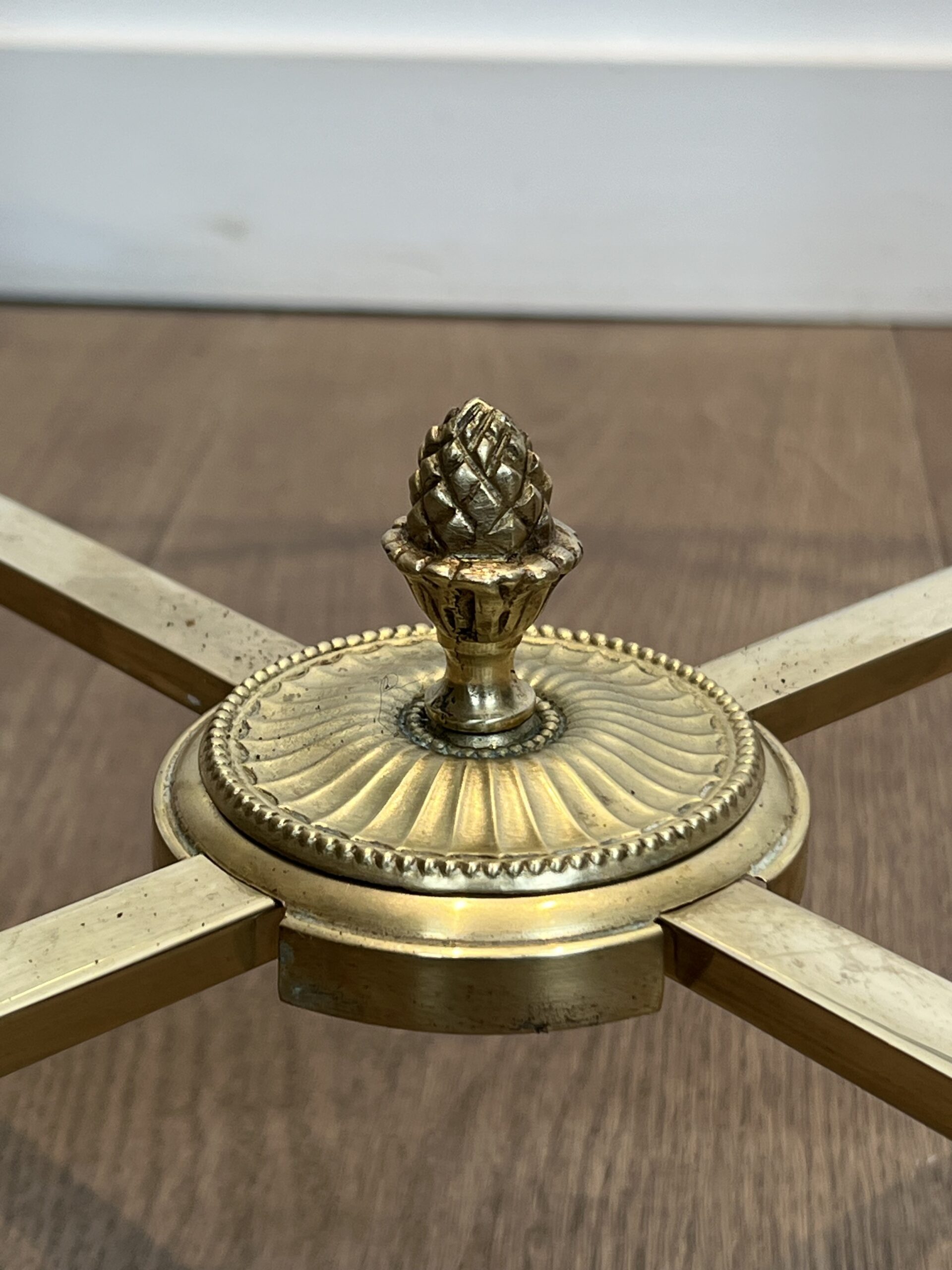 Maison Baguès Style Brass and Glass Coffee Table - Detail Two - Styylish