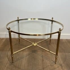 Maison Baguès Style Brass and Glass Coffee Table - View Nine - Styylish