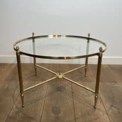 Maison Baguès Style Brass and Glass Coffee Table - View Seven - Styylish
