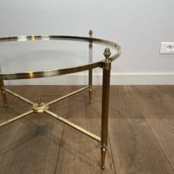 Maison Baguès Style Brass and Glass Coffee Table - View Five - Styylish