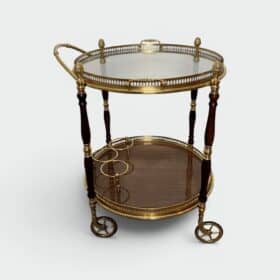 Maison Baguès Style Oval Bar Cart
