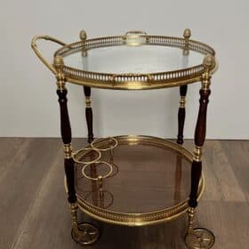 Maison Baguès Style Oval Bar Cart