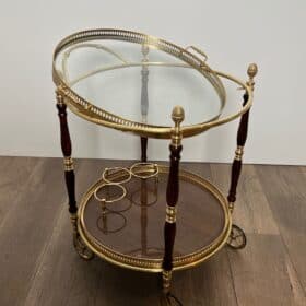 Maison Baguès Style Oval Bar Cart