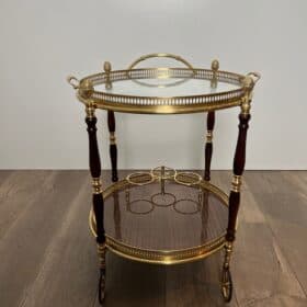 Maison Baguès Style Oval Bar Cart