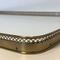 Maison Baguès Style Opaline Glass and Brass Serving Tray - Detail Six - Styylish