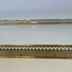 Maison Baguès Style Opaline Glass and Brass Serving Tray - Detail Five - Styylish