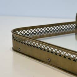 Maison Baguès Style Opaline Glass and Brass Serving Tray - Detail Four - Styylish