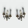 Pair of Maison Baguès Style Parrot Crystal Glass Sconces - Styylish