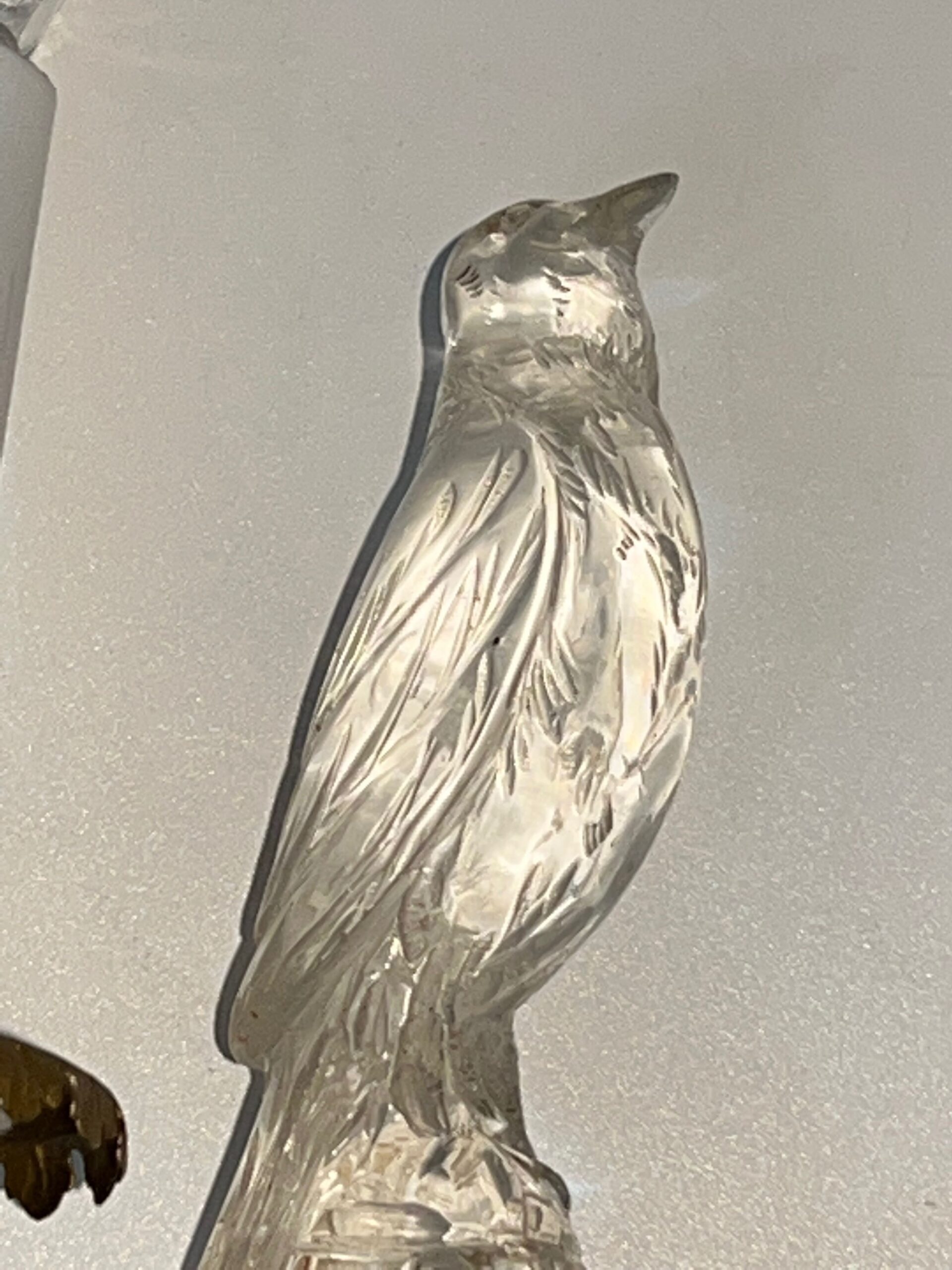 Pair of Maison Baguès Style Parrot Crystal Glass Sconces - Detail Four - Styylish