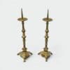 Pair of 18th-Century Style Gilt Brass Pricket Candlesticks - Styylish