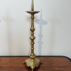 Pair of 18th-Century Style Gilt Brass Pricket Candlesticks - Single View Four - Styylish