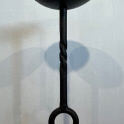 French 1950s Wrought Iron Pricket Floor Candlesticks - Top Detail Two - Styylish