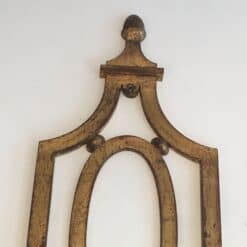Gilbert Poillerat Style Gilt Wrought Iron Wall Light - Top Detail - Styylish